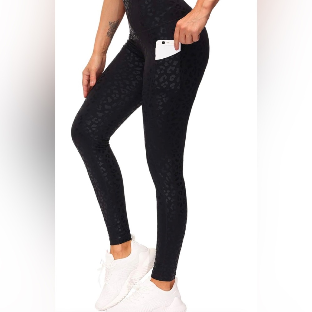 The Gym People High Waisted Leopard print leggings